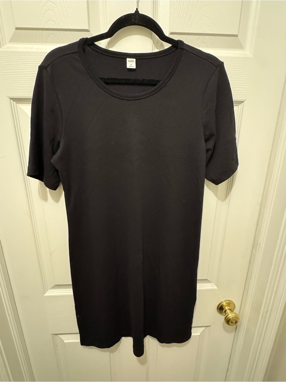 Old Navy Ladies Classic Black Short-Sleeve Shift Dress sz Med